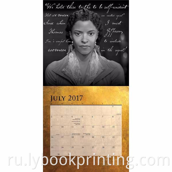 Новая календарная печать календаря Advent Printing Printing